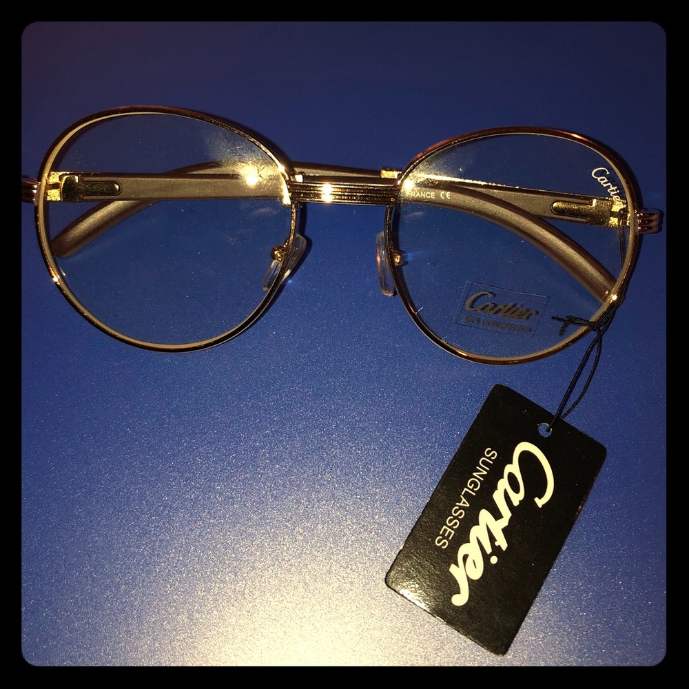 C round clear frames